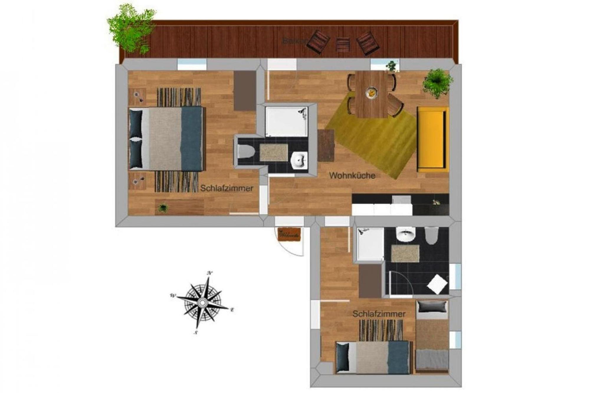 דירות Flat In Krimml With A Balcony מראה חיצוני תמונה